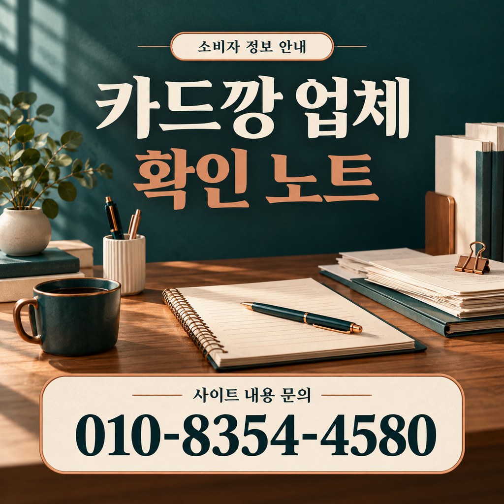 카드깡 업체 소비자 정보 · 확인과 기록 · 내용 문의 010-8354-4580
